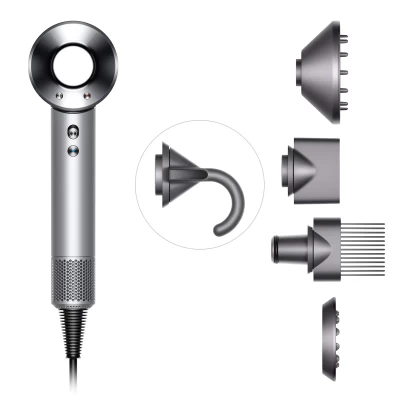 Фен Dyson Supersonic (белый) с 5 насадками