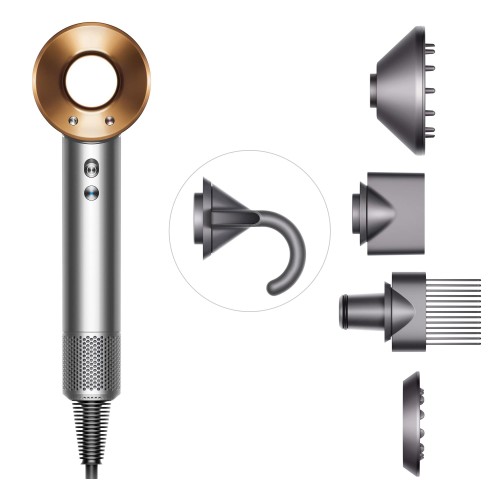 Фен Dyson Supersonic HD07 (медный) с 5 насадками и дорожным чехлом