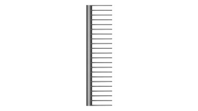 Гребень с зубцами